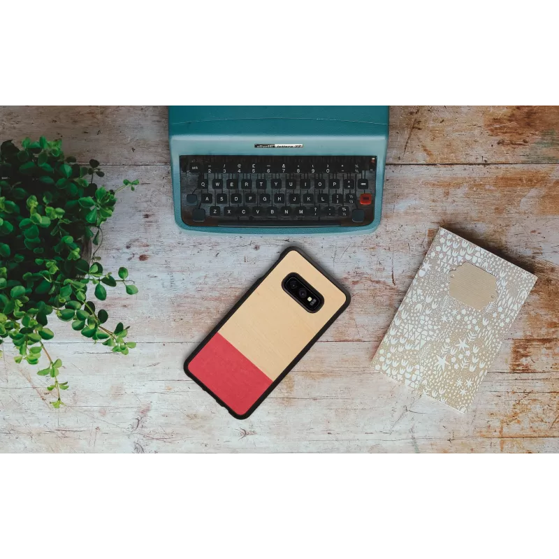 Nutitelefoni ümbris man and wood Samsung Galaxy S10e jaoks — miss match must, kaitsev kõva kest