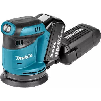 Makita DBO180RTJ - juhuva lihvmasin - Juhtmeta - 125 mm - 2 akut - 18 V (DBO180RTJ)