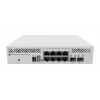 Hallatav L3 lüliti MikroTik CRS310-8G+2S+IN — 8× 2.5G RJ-45, 2× SFP+, PoE, 1U rack-paigaldus, Valge