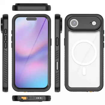 4smarts'i kate iPhone 17 Airile 16,8 cm Must Läbipaistev