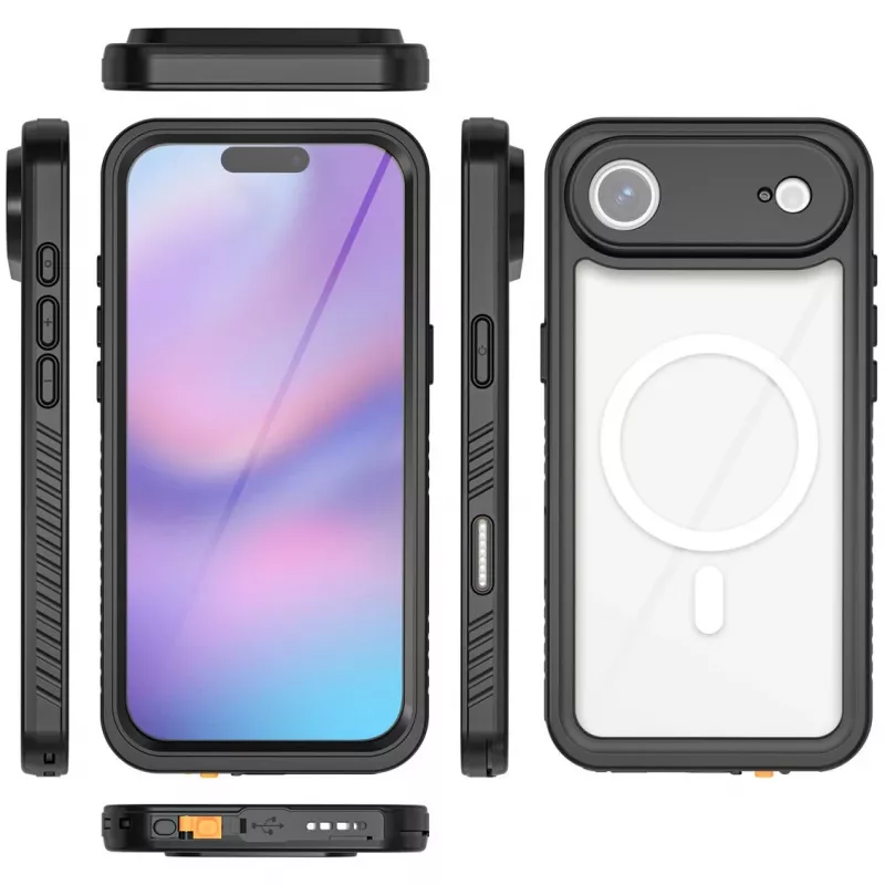 4smarts'i kate iPhone 17 Airile 16,8 cm Must Läbipaistev