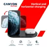 Charger Wireless Dock 2in1 QI 10W/USB-C/LED must