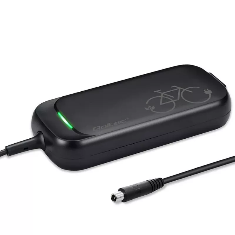 Qoltec kiirlaadija XIAOMI 36V elektrilisele tõukerattale ja jalgrattale | 42V | 2A | 8,0*8,0mm + tihvt | veekindel + toitekaabel