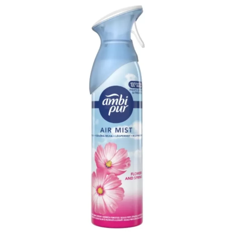 Õhuvärskendaja pihusti AMBIPUR Flowers & Spring 185 ml — aerosoolne ruumilõhnastaja