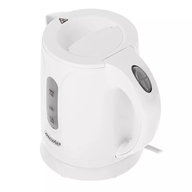 Mesko veekeetja | MS 1376 | Elektriline | 850 W | 0,8 L | Plastik | 360° pöörlev alus | Valge