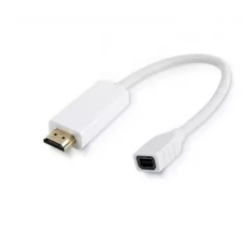 Microconnect HDMMDP videokaabli adapter 0,1 m HDMI Type A (Standard) Mini DisplayPort valge