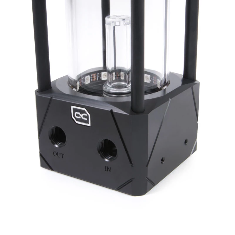 Vesiblokk Alphacool 13327 atsetaalalumiinium must läbipaistev 5V RGB