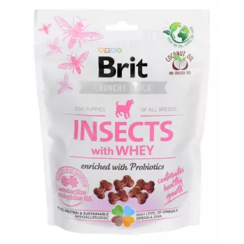 BRIT Care Crunchy snack Puppy Insects - koeramaius - 200g