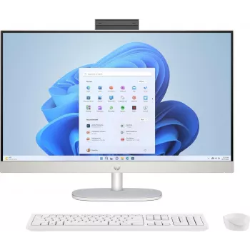 HP 27-cr0006ng AMD Ryzen™ 7 7730U 68,6 cm (27) 1920 x 1080 Pixel 16 GB DDR4-SDRAM 1 TB SSD Kõik-ühes-arvuti Windows 11 Home Wi-Fi 6 (802.11ax) Valge (8Y3Q4EA#ABD)