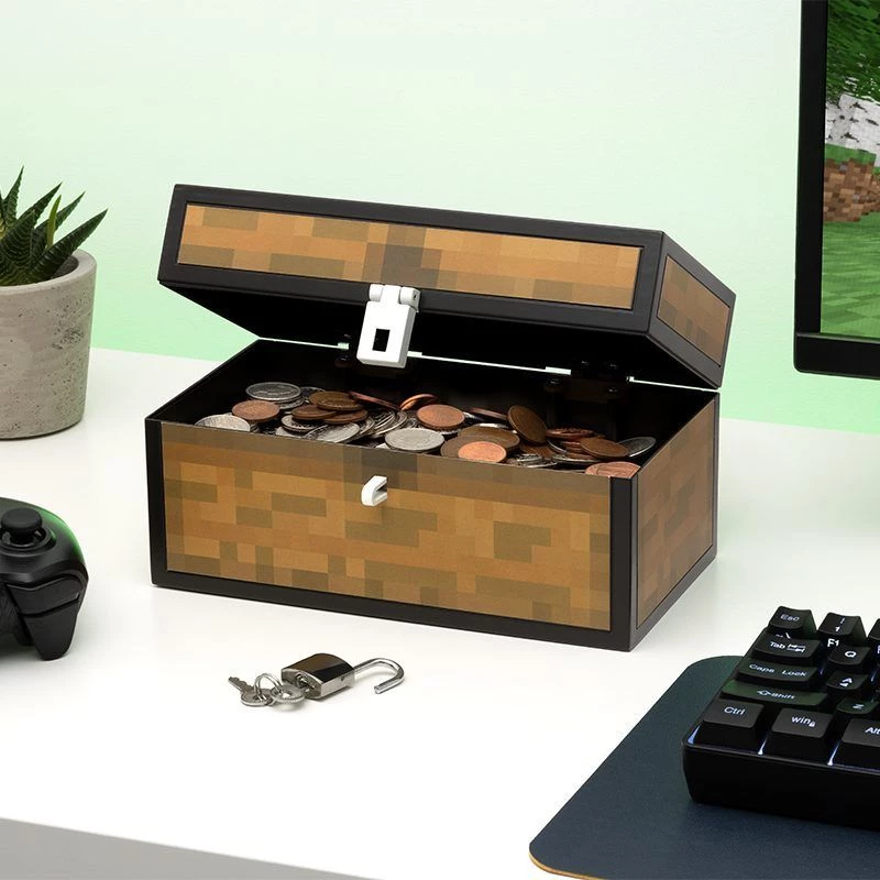 Rahakarp Paladone Minecraft Chest Design PP13601MCF mündipank lastele ja fännidele