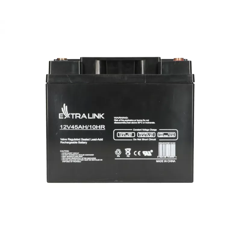 UPS-aku Extralink Accumulator AGM 12V 45Ah — suletud pliiaku (VRLA), 1 tk, must
