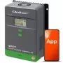 MPPT päikeselaadimiskontroller QOLTEC 80A temperatuurianduriga, 12/24/36/48 V, LCD, Bluetooth, APP, GEL/LiFePO4