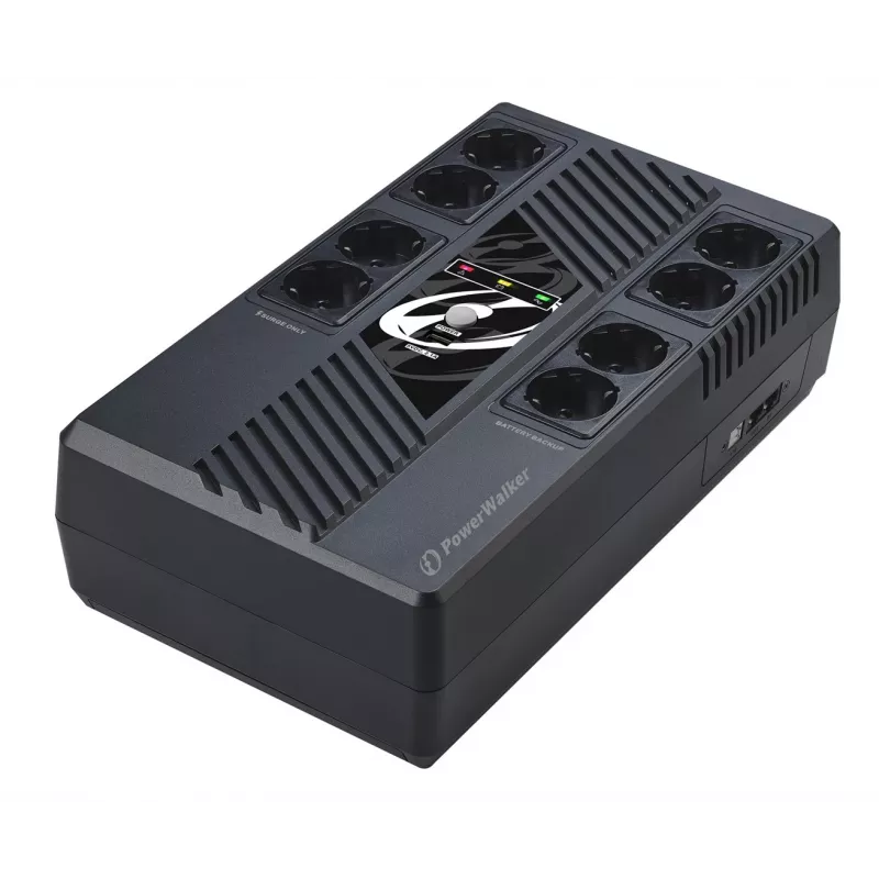 PowerWalker VI 800 MS FR katkematu toiteallikas (UPS) Line-Interactive 0,8 kVA 480 W 8 AC-pistikupesa