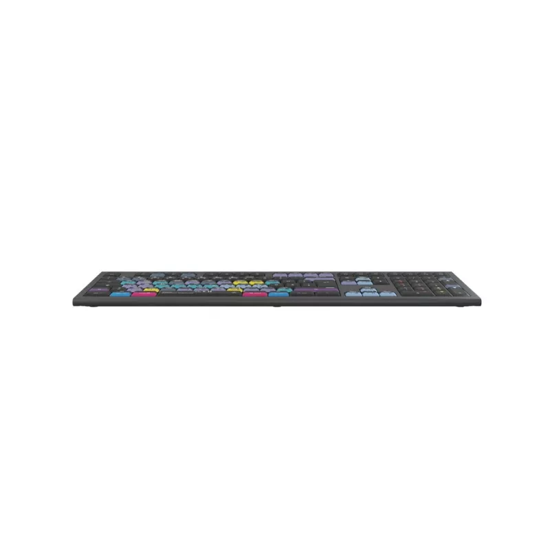 Logickeyboard ASTRA 2 DaVinci Resolve klaviatuur Macile, täissuuruses, juhtmega USB, käärmehhanism, QWERTZ saksa, must