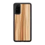 Meeste ja puidust telefoniümbris Galaxy S20 cappuccino must — kaitsev nutitelefoni kate Samsung Galaxy S20 jaoks