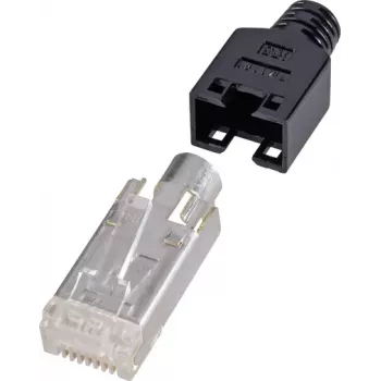 Renkforce H9540.4-10 juhtmepistik RJ45 must - hõbedane - läbipaistev (H9540.4-10)