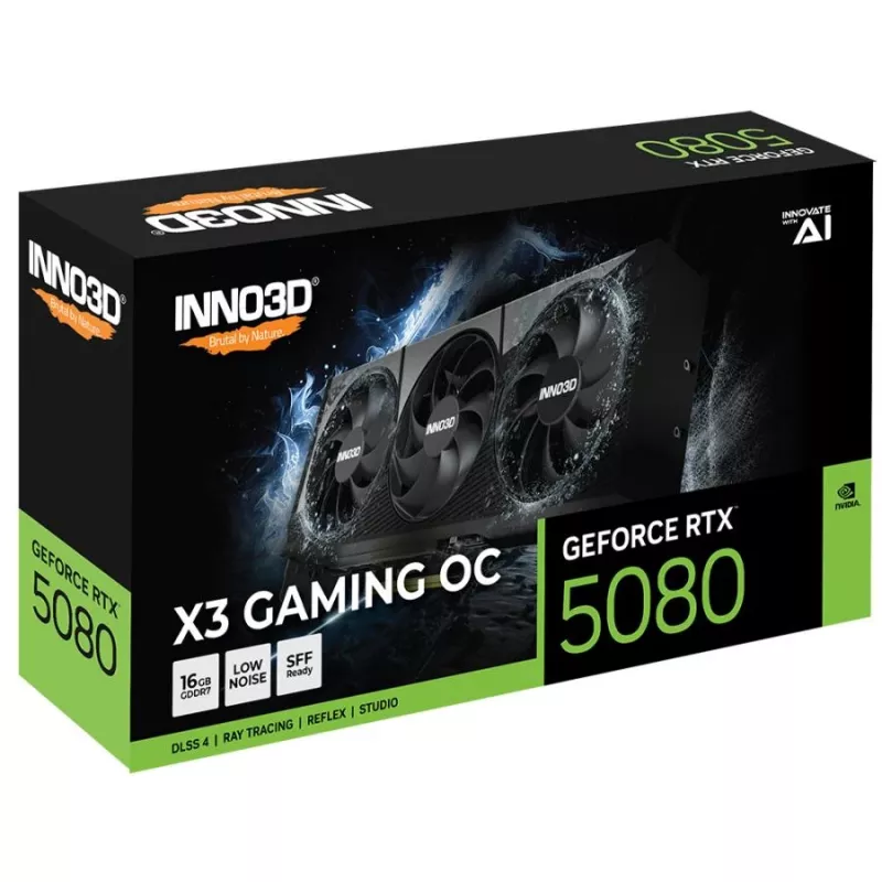 INNO3D GeForce RTX 5080 X3 Gaming OC 16GB GDDR7 graafikakaart