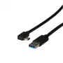 EFB-Elektronik USB 3.2 Gen1 5Gbit/s 3A kaabel, A-tüüpi pistik – C-tüüpi 90° pistik, 3 m