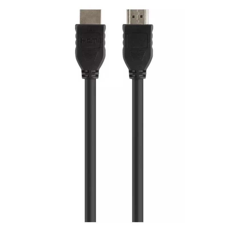Belkin Standard - HDMI-kaabel - HDMI (M) kuni HDMI (M) - 3 m - topeltisolatsioon - must - 4K tugi