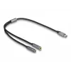 USB USB-C DAC-adapter DeLOCK 66616 24 bitti 96 kHz 2 x 3,5 mm