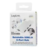 USB3.0 4-pordiline jaotur, hõbedane