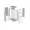 19-tolline 32U LANBERG püstikapp hall klaasukse ja LCD-ga 600×800 mm (tasapakendis)