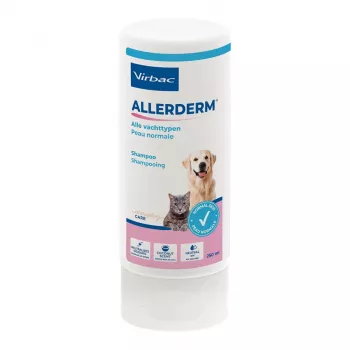 Shampoo VIRBAC Allerderm Normal 250 ml — õrn lemmikloomade nahahooldus koertele ja kassidele