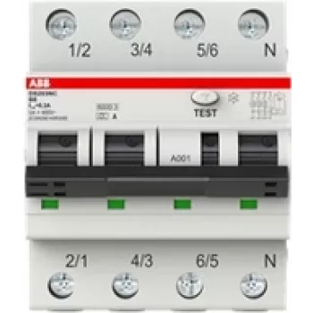 ABB RCBO lüliti DS203NCA-C32/03P+N DS203NC C32 A30 - miniatuurne kaitselüliti - 55°C-55°C (2CSR256140R1324)