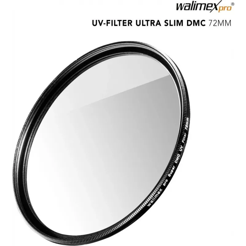 UV-filter walimex pro õhuke Super DMC 72mm — õhuke UV-kaitsefilter 72 mm