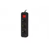 Pikendusjuhe Lanberg PS1-03F-0150-BK 1,5 m 3 vahelduvvoolu pistikupesa Siseruumides Must