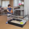 Puur FERPLAST Casita 100 küülikutele ja merisigadele, Metall/Plast, 960×570×560 mm, Taupe/Valge