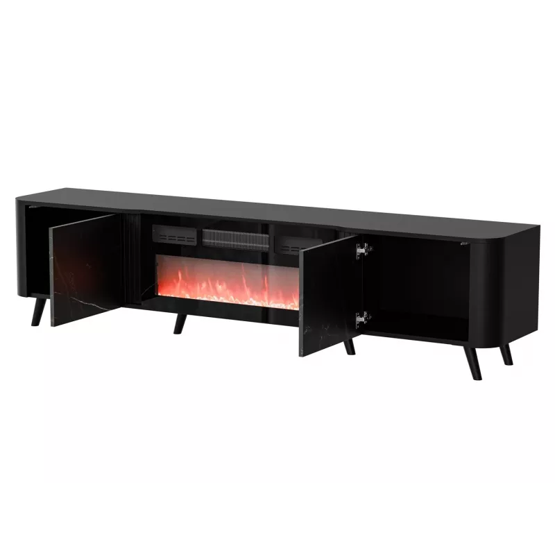 TV-kapp Cama Meble Volare 200 x 39 x 49 cm, must/san sebastian kaminaga