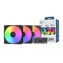Montech GF120 V2 ARGB Arvutikorpuse ventilaatorimoodul 12 cm Must 3 tk