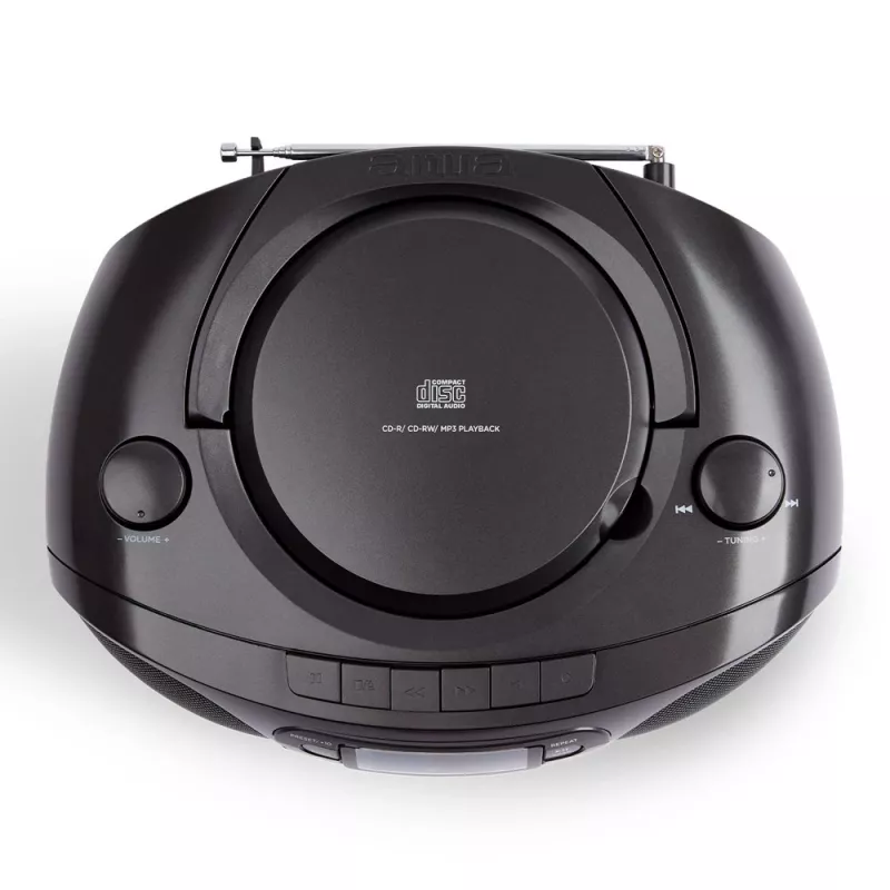 Kantav stereosüsteem Aiwa BBTC-550BK Digital 6 W FM PLL Must