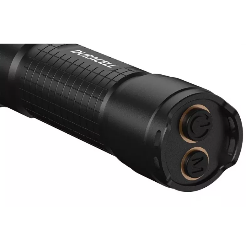 Taskulamp Duracell DF2500R — must, käeshoitav laetav taskulamp