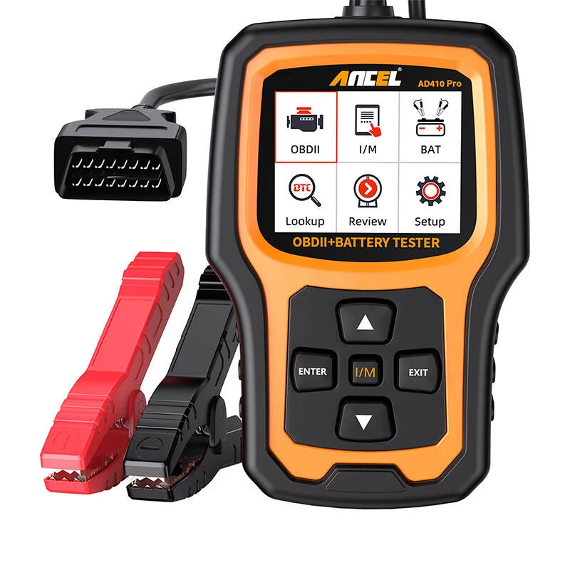 2in1 diagnostikaskanner OBD2 ja akutester Ancel AD410 PRO