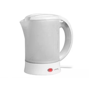 Elektriline veekeetja LAFE LAFCZA45865, roostevaba teras, 0,6 L, 600 W, helehall, hingedega lukustatav kaas