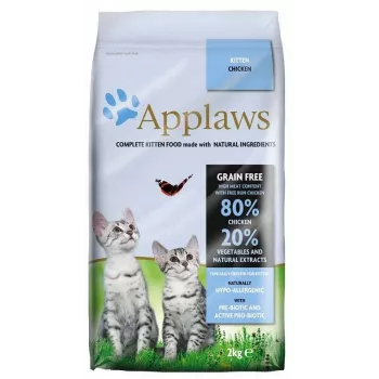 Kuiv kassitoit Applaws Kitten Kana 2 kg — noorkass, valk 38%, rasv 17%