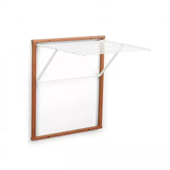 ARREDAMENTI KLEDY Seinale paigaldatav pesukuivatusrest - 80 x 69 cm, Pruun