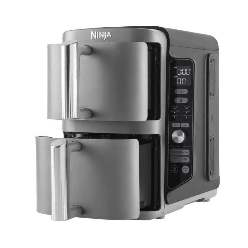 Ninja SL400EU fritüür Double 9.5 L 2470 W kuumaõhufritüür Must, Hall