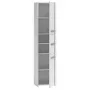 Vannitoa hoiukapp top e shop S43 BIEL — vabalt seisev, 6 riiulit, 400×300×1700 mm, valge