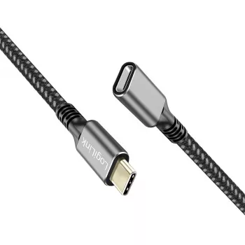 USB 3.2 Gen2 Type-C USB-C/F pikenduskaabel, PD, 1 m