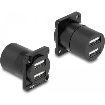 DeLOCK D-tüüpi moodul USB 2.0 Type-A, 2 x emane – 2 x emane