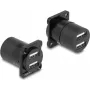 DeLOCK D-tüüpi moodul USB 2.0 Type-A, 2 x emane – 2 x emane