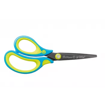 Scissors Pelikan 810296 sirge cut Blue Lime