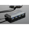 USB-jaotur GEMBIRD ACT-HUB3C-4P — USB 3.2 Gen 1 Type-A host 4 × USB 3.2 Gen 1 USB-C jaoks, 5000 Mbit/s, must