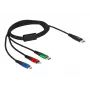 DeLOCK USB-laadimiskaabel 3 in 1 USB USB-C kuni Lightning Micro USB 1 m