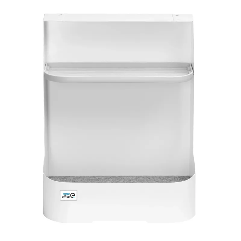 Ergo Office lauapõhja alla paigaldatav hoiukast / organiseerija tarvikute riiuliga, valge, max 5 kg, ER-442