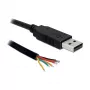 USB-kaabel DeLOCK USB2.0/TTL 6 1.8m Must