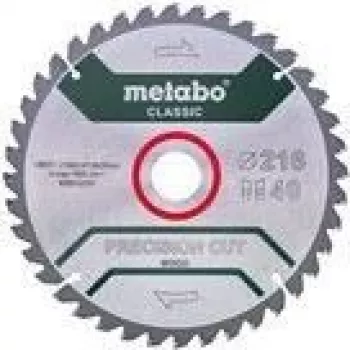 Circular Saw Blade Metabo 628652000 21.6 cm for Chipboard Hardwood MDF Plywood Softwood